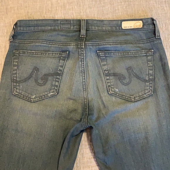 AG  bluish grey skinny straight mid-rise Jeans  27 - Picture 3 of 6